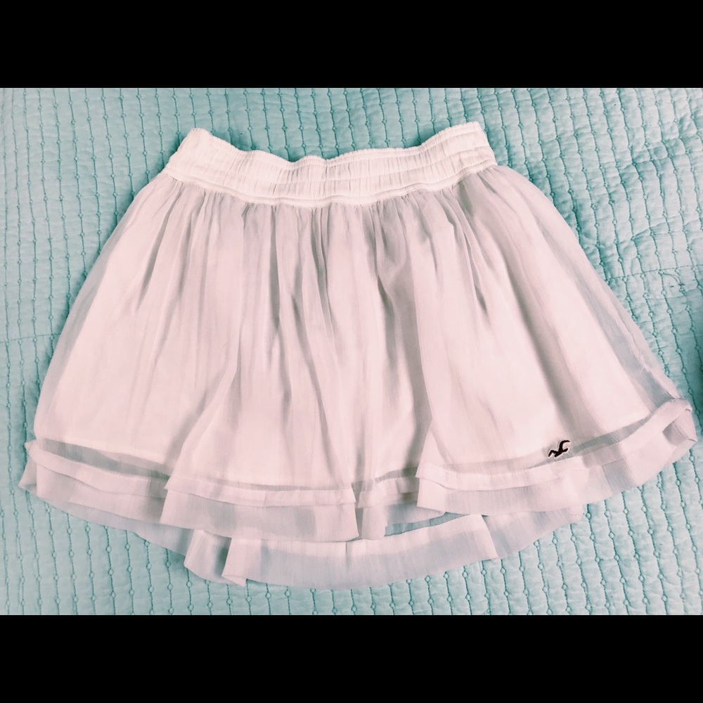 Hollister White Skirt